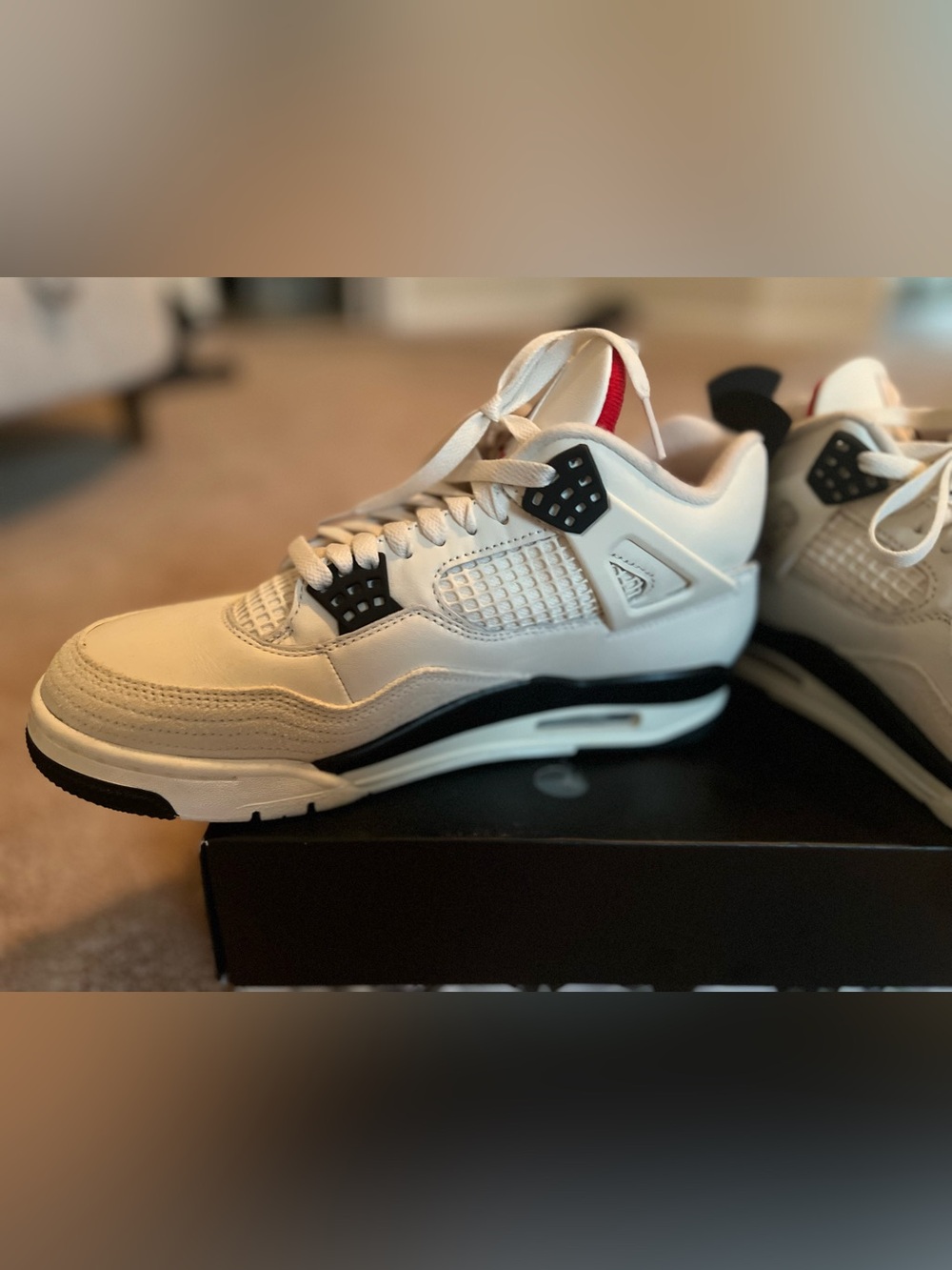 Jordan Air Jordan 4 Retro OG FC Sail\Black University Red